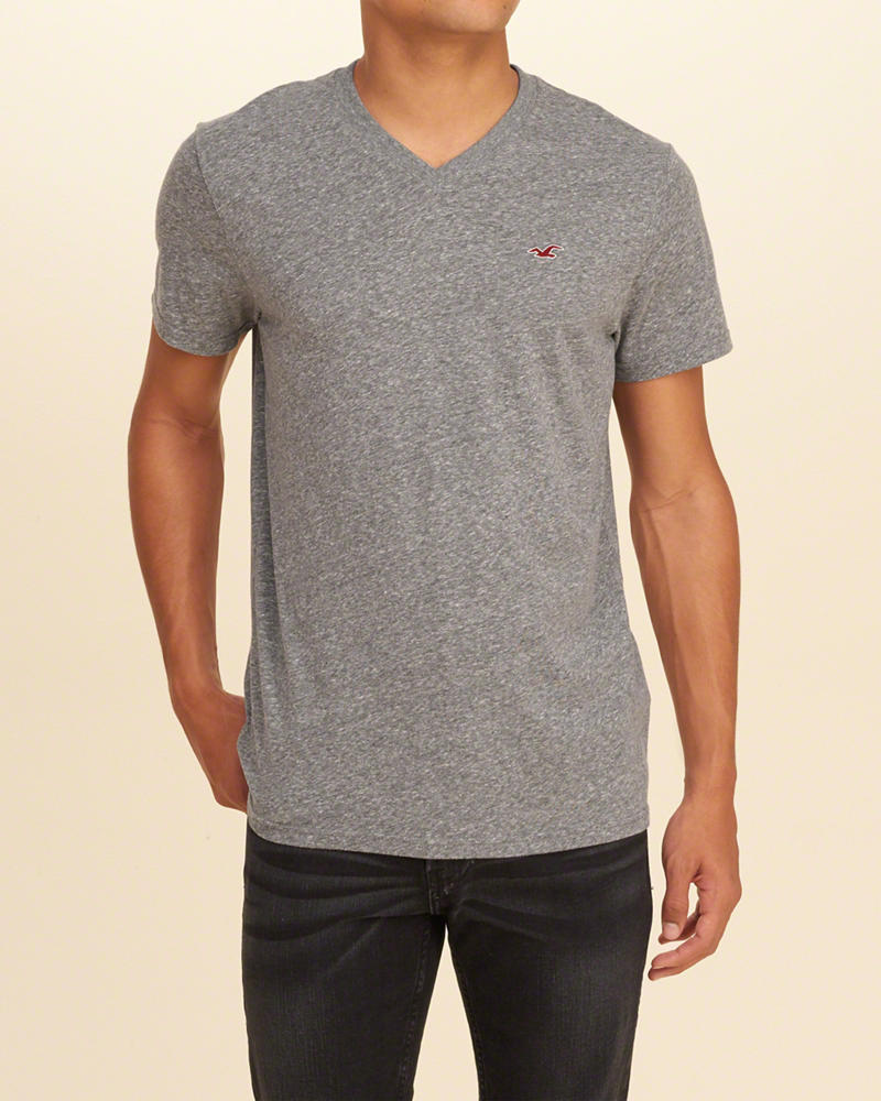 hollister grey t shirt